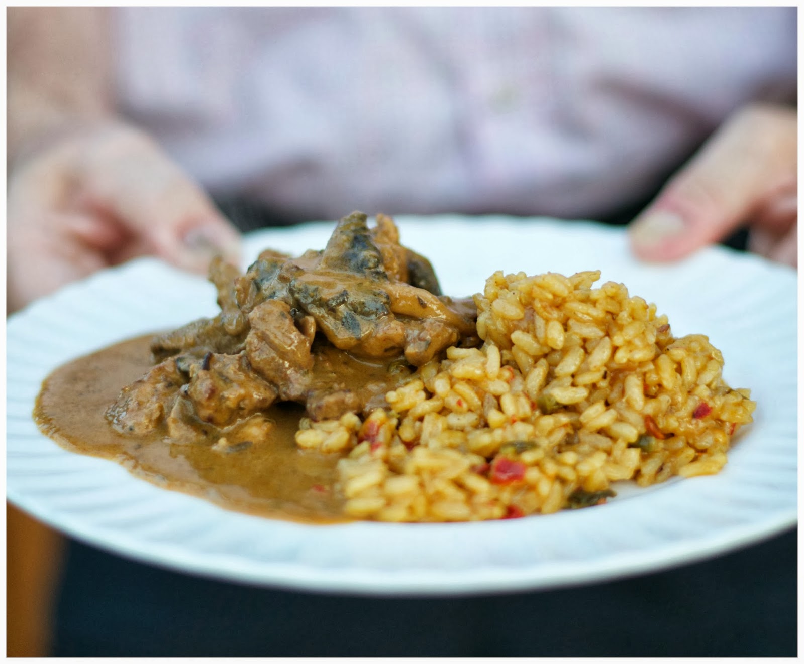 Indonesian Medan Food: Tasty Beef Stroganoff With Mushroom