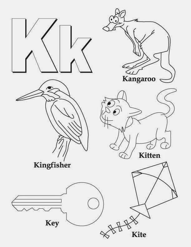 Kids Page: Alphabet Letter K Worksheet | Printable Coloring Worksheets
