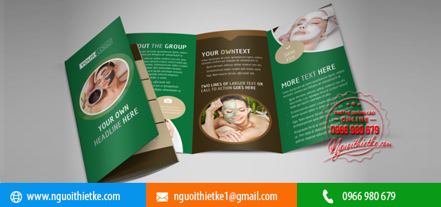 Thiết kế Brochure Spa giá rẻ