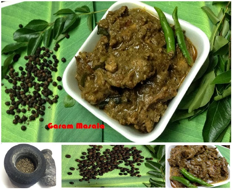 Garam Masala Pepper Chicken / Kurumulaku Chicken Kerala Style