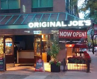 Original Joe's Restaurant storefront on Robson Street 