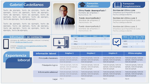 plantilla de cv estilo infografía 100 editable y gratis hola