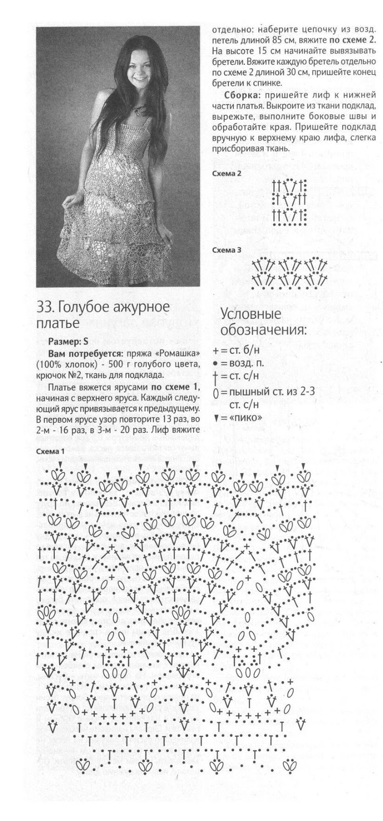 Вязание крючком схемы сарафанов