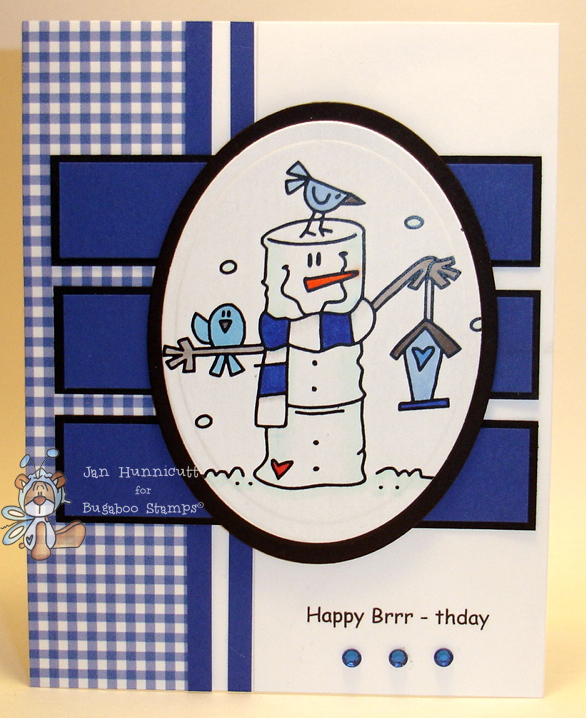 Simply Handcrafted: Bugaboo Stamps Marshmallow Snowman