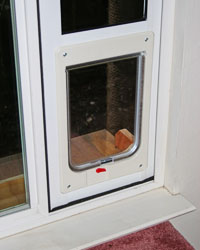 Catcluez Review Ideal Hefty Pet Side Sliding Window Insert The Built In Window Pane Is Gl And Construction Aluminum Very Well Made It Also Includes Some Weather Stripping A Security Lock Good
