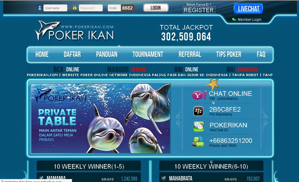 PokerIkan Pokerikan.Com Website Poker Online Network Indonesia Paling Fair ...