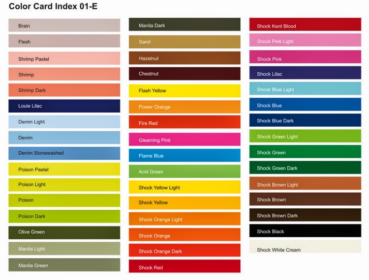 Color Card Index - antilum sonvidon