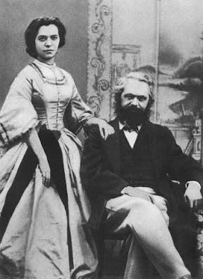 Karl Marx & his wife Jenny in 1866