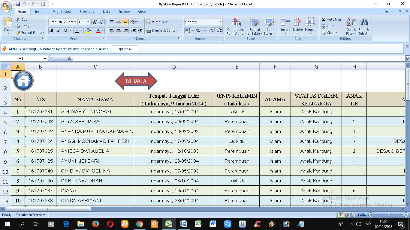 Lalu Klik Untuk Kembali