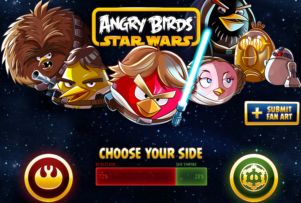 Angry Birds Star Wars de Android Angry Birds Star Wars de Android