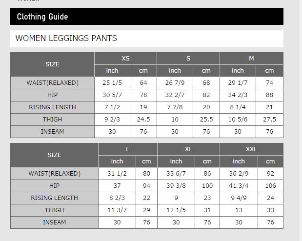 Uniqlo Pants Size Chart