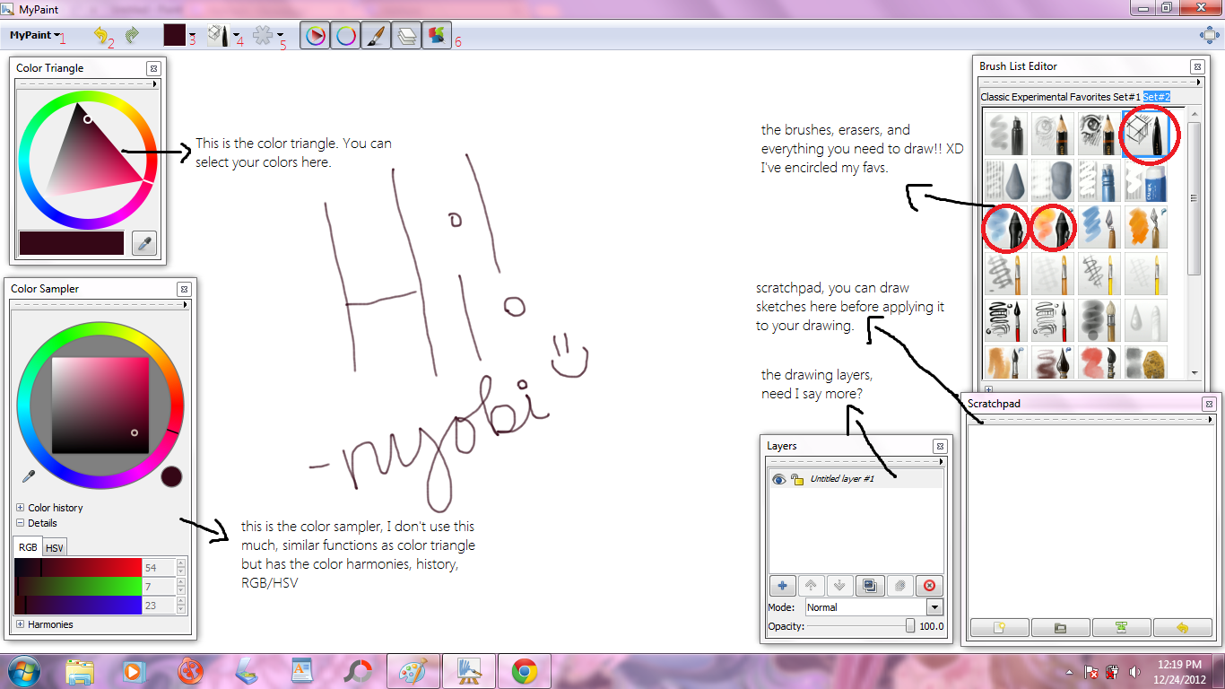 Kawaii ♪ MyPaint Tutorial