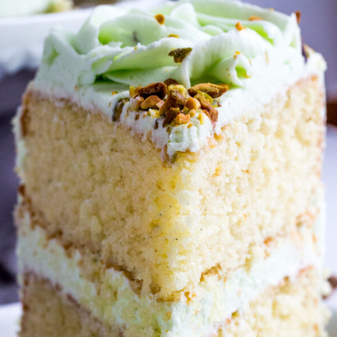 VANILLA BEAN PISTACHIO CAKE #cake #dessert