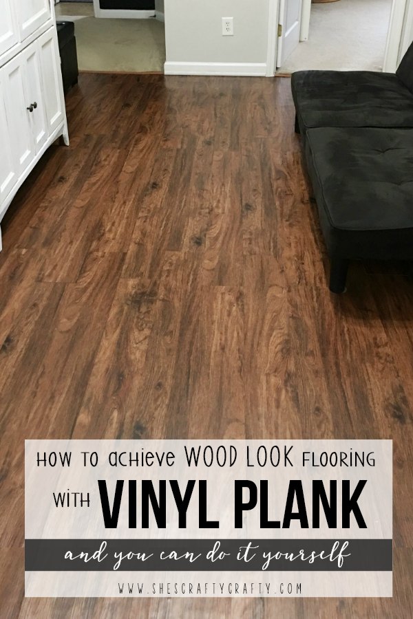 How to achieve wood look flooring with vinyl plank flooring and how to do it yourself