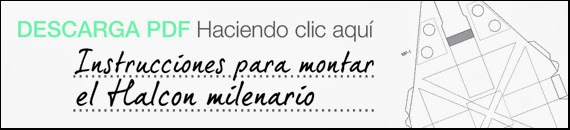  Plantilla recortable del Halcón Milenario: Imprimimela para hacer la maqueta 3D 