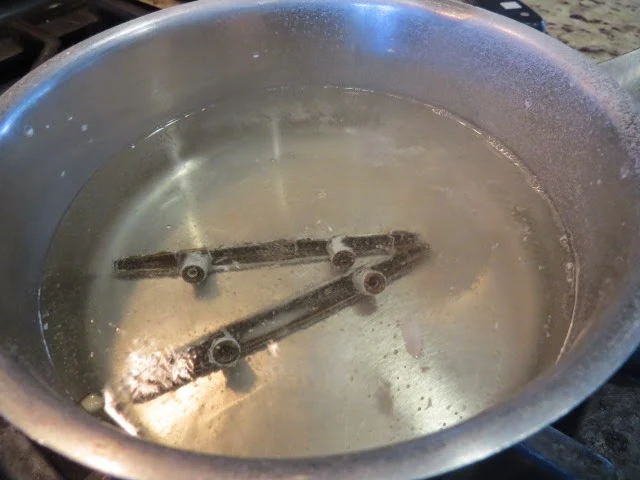 boiling drawer pulls to clean them up