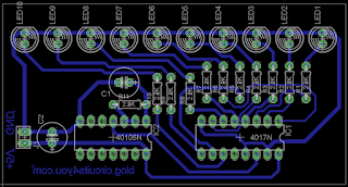 LED Chaser Circuit | circuits4you.com