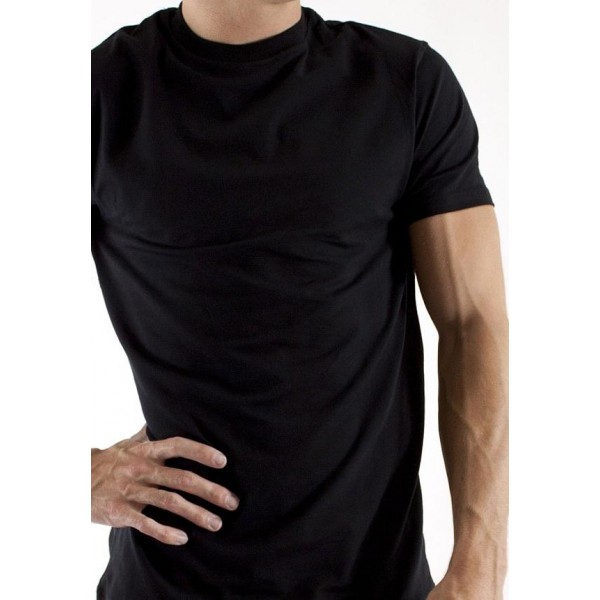 Skiviez Men's Underwear: Skiviez Cotton Stretch Basics Crew Black