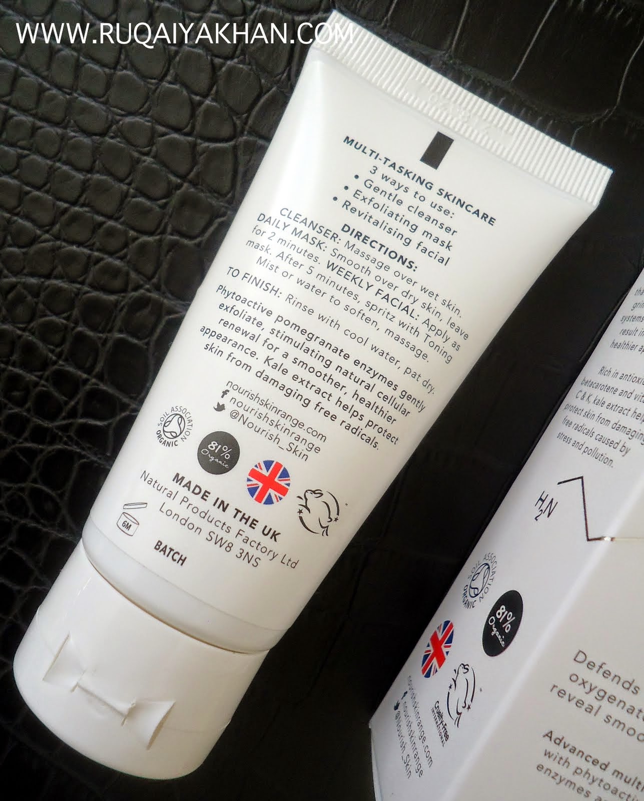 Ruqaiya Khan NOURISH Kale Enzymatic Exfoliating Cleanser Review