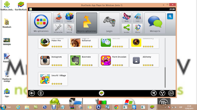 BlueStack App Player: ejecutar aplicaciones android en windows 8 y Windowa 8/RT  ya es posible