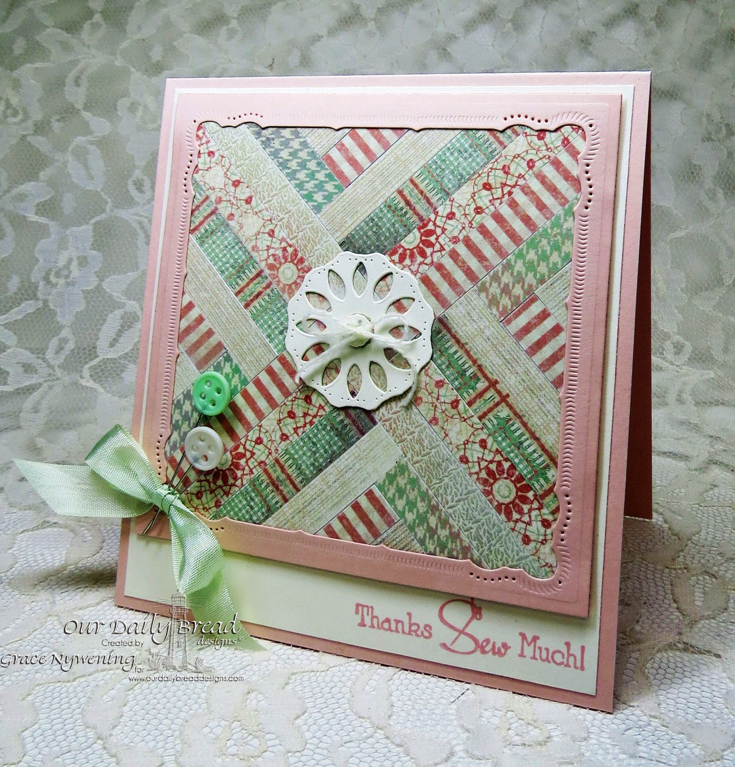 ODBD Stamps and dies: Quilts, Doily Die, designed by Grace Nywening