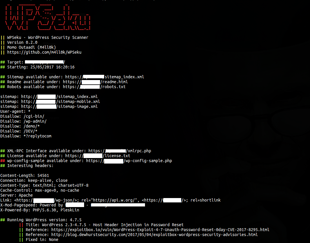 wpseku v0 2 wordpress security scanner kitploit pentest tools