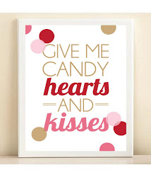 poster valentine valentines designs candy give hearts kisses lovely typewriter gift retro via modern