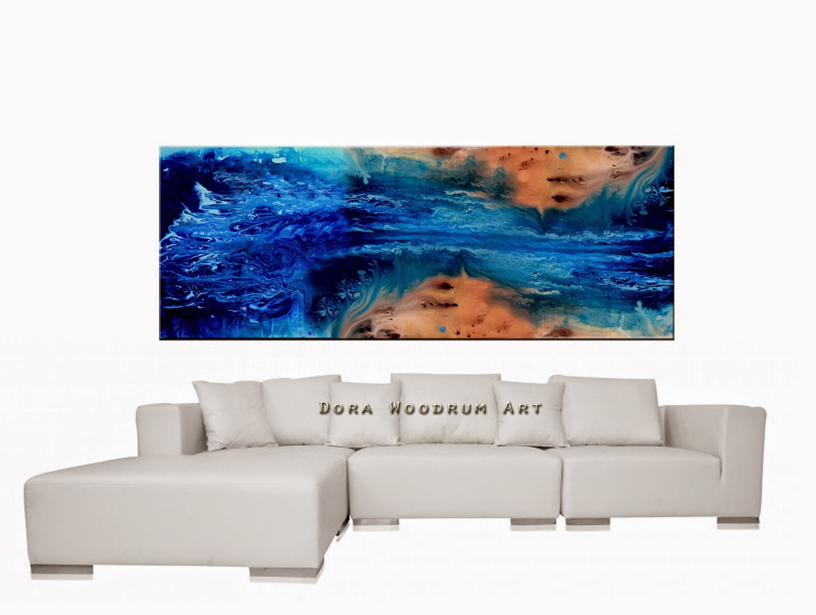 Abstract Painting "Beach 2" by Dora Woodrum