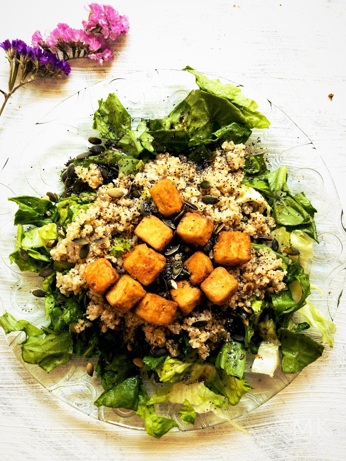 Quinoa con Tofu Agridulce. Receta Vegana. Mabel's Kitchen