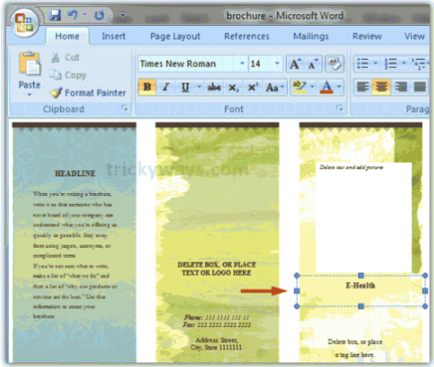 10 Ide Cara Membuat Pamflet Menggunakan Microsoft Word Little Duckling Blog