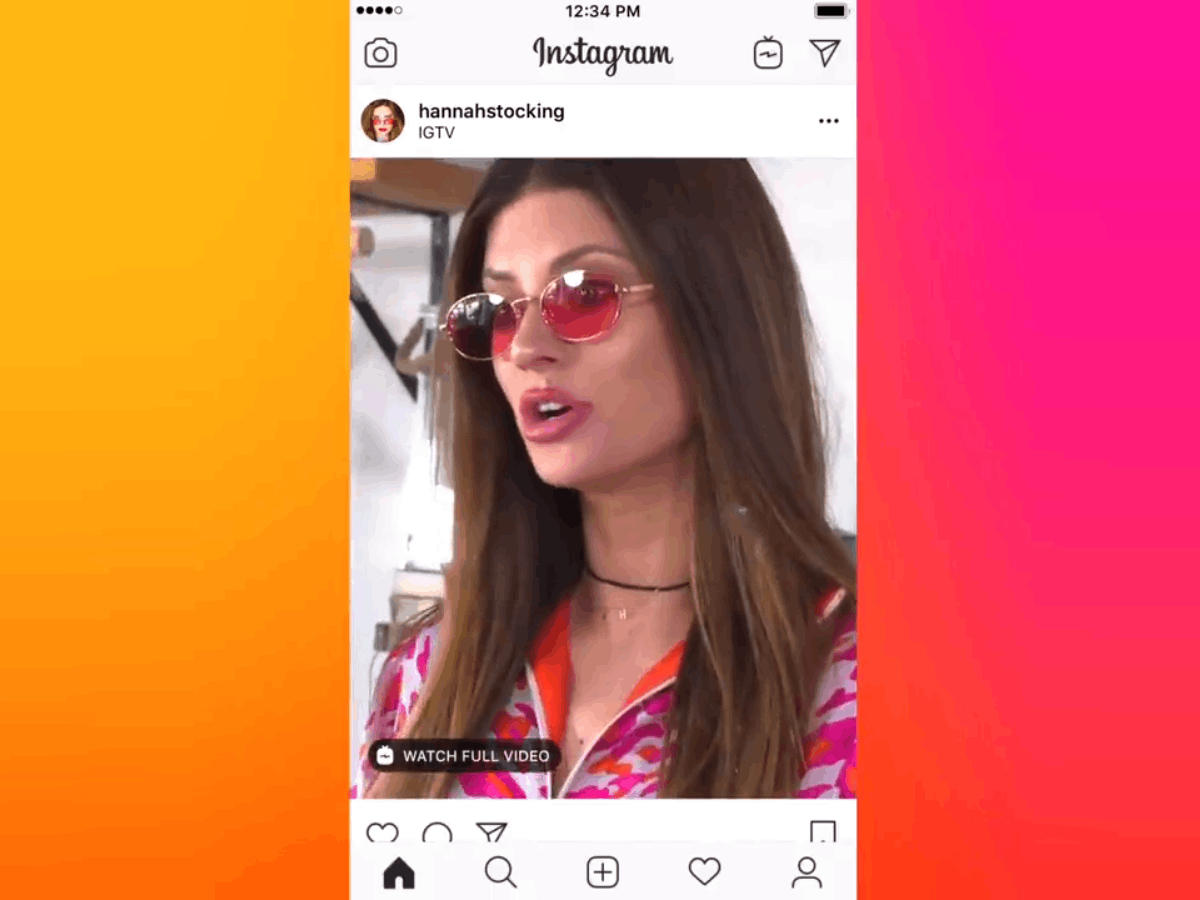 Instagram is putting IGTV previews in your main feed