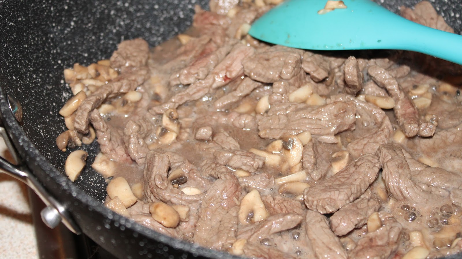 quick and easy beef stroganoff with noodles by blogger topaz & may