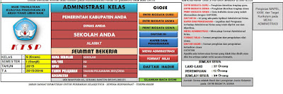 APLIKASI ADMINISTRASI KELAS UNTUK SD-MI SMP SMA 2016