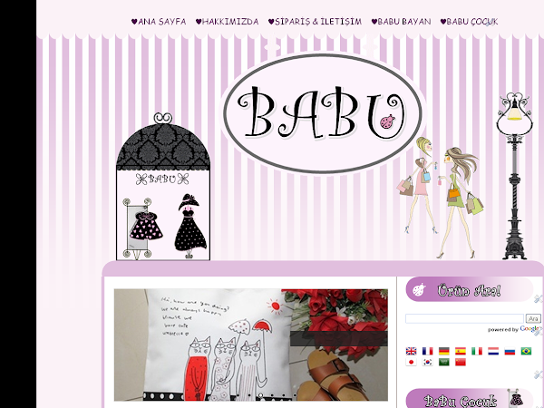 Ba&Bu Bayan-Bebek Giyim Blogu Tasarımı