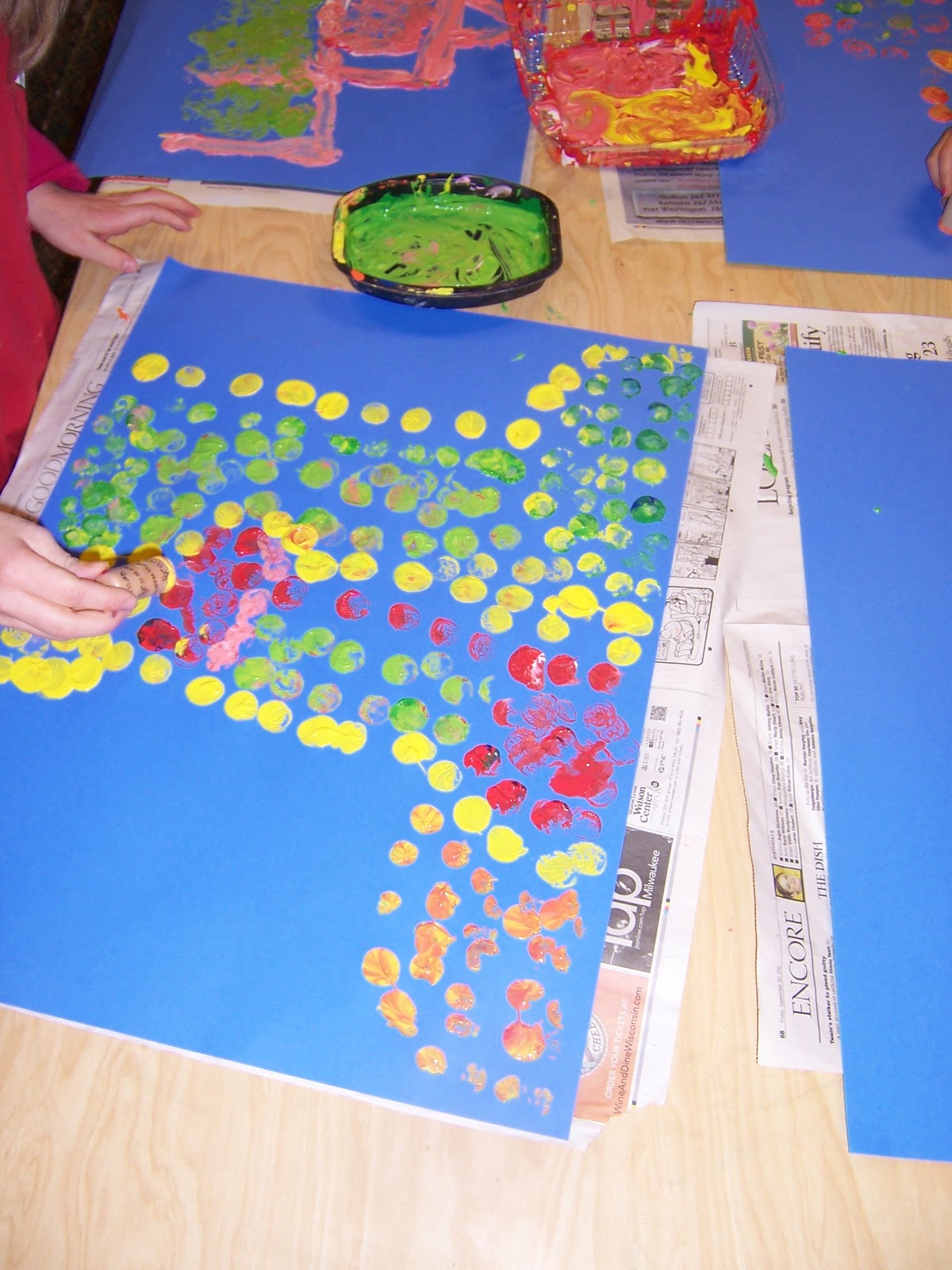 art & ideas that grow Polka Dot Painting