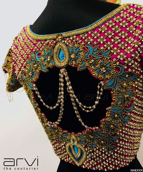 15 Unique Blouse Designs For Wedding Saree Candy Crow
