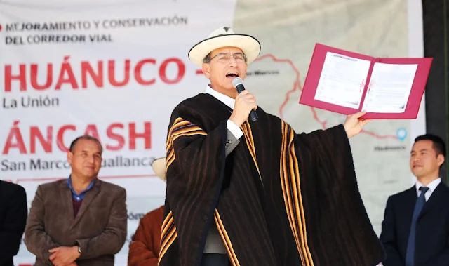 Presidente Martín Vizcarra en La Unión - Huánuco