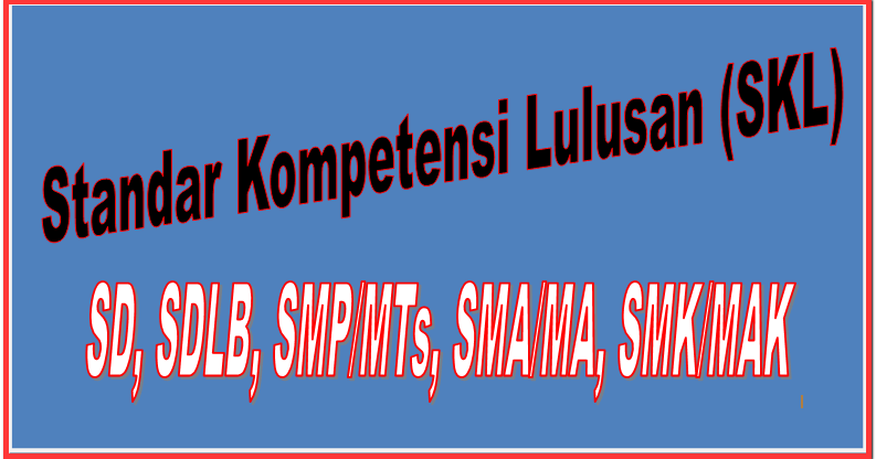 Format Khusus Penyusunan Standar Kompetensi Lulusan (SKL) Tahun 2016