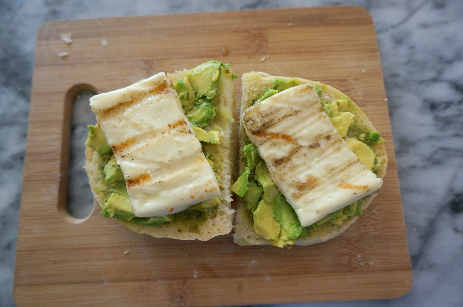 What I Ate Grilled Halloumi Avocado Toast