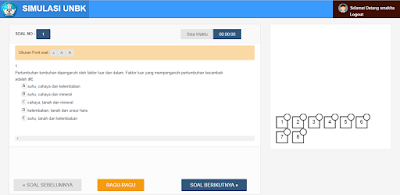 simulasi UNBK online