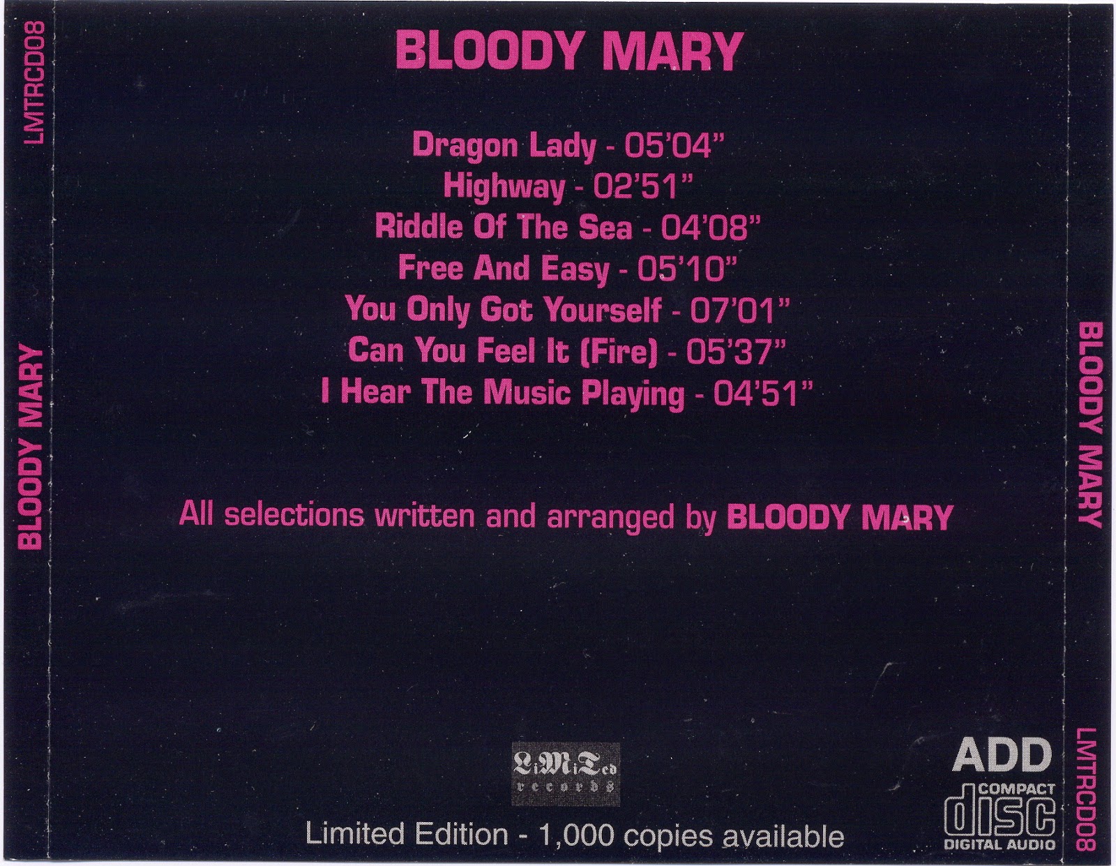 BLOOD MARY * Bloody Mary 1974 HARD-ROCK-PROG * United States/Estados Unidos...