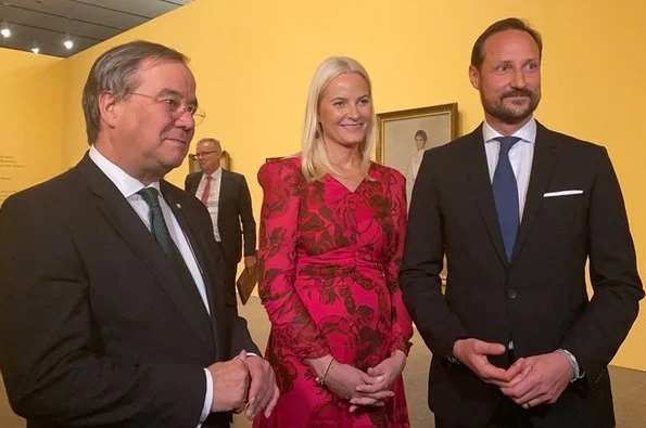 Crown Princess Mette-Marit wore H&M floral print midi dress from Conscious Exclusive collection