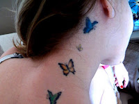 Butterfly Tattoo Designs For Girls On Neck