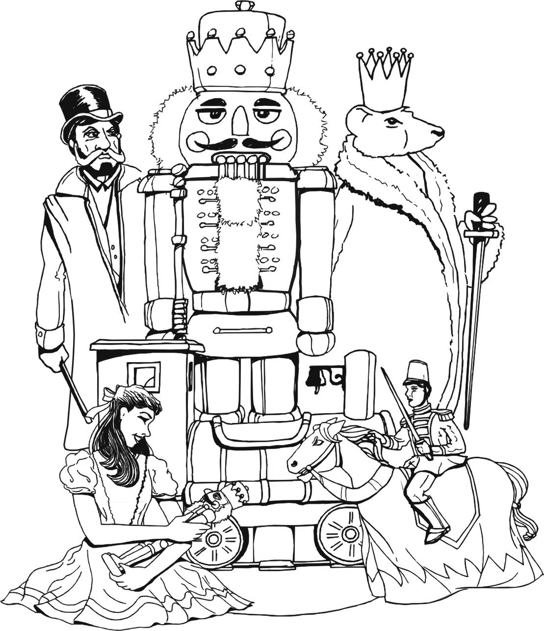 Nutcracker And Princess Coloring Pages Nutcracker And Princess Coloring Pages