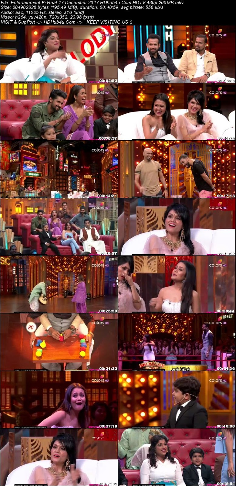 Entertainment Ki Raat 17th December 2017 480p HDTV 200MB Download