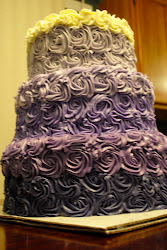 cake ombre purple rose buttercream fashioned frosting