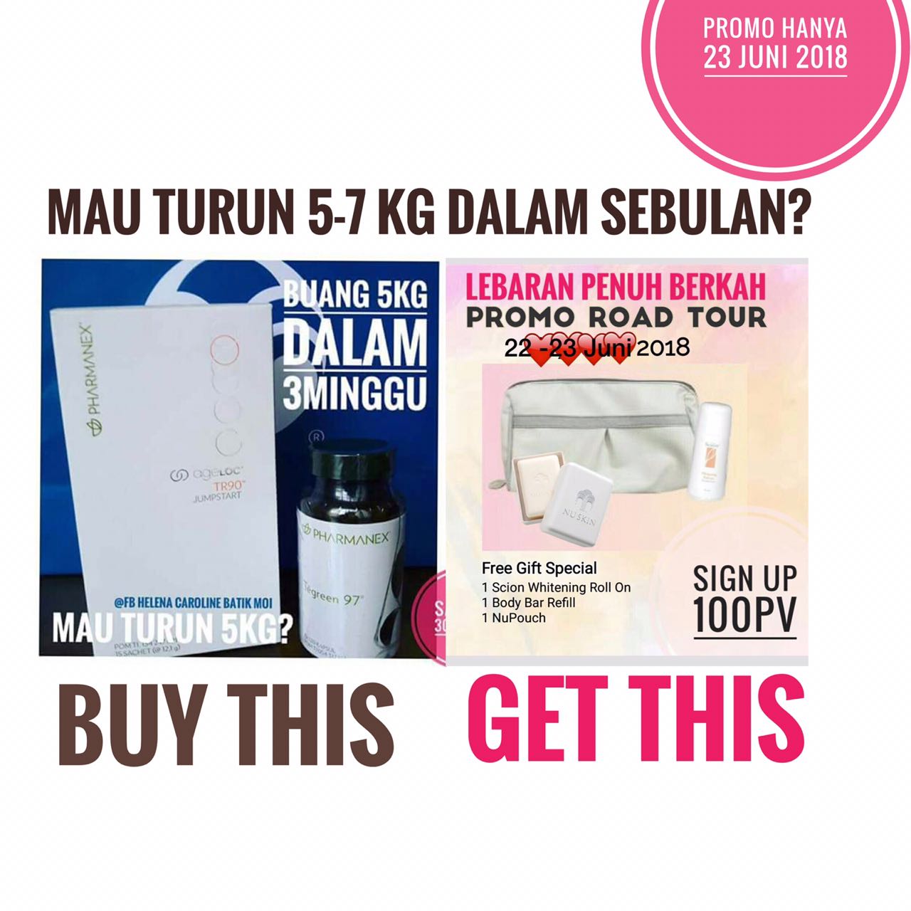 Promo Nu Skin, Paket Produk Turun Berat Badan 5 kg Nu Skin Jogja