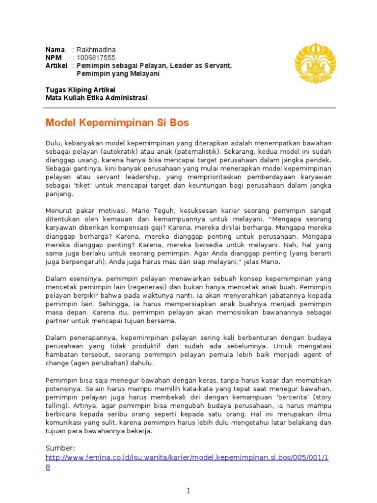 artikel pendek - wood scribd indo