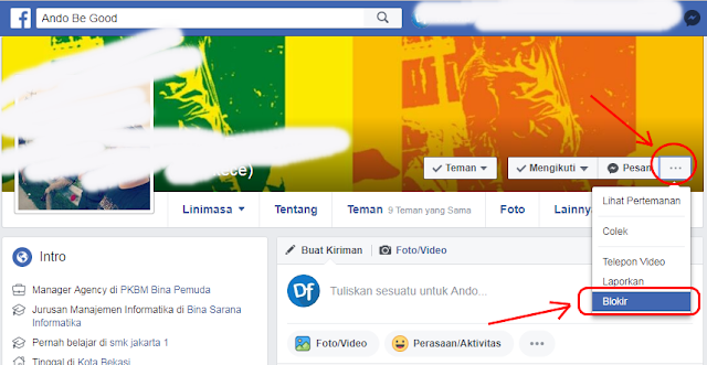 Cara Memblokir Facebook (FB) Orang/Teman Lewat HP & PC cara blokir fb orang, cara memblokir fb orang, cara memblokir fb teman, cara memblokir teman fb, cara blokir teman facebook