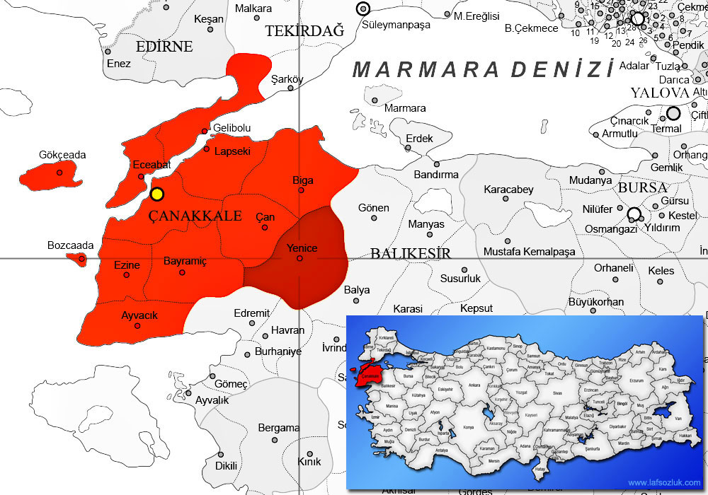 Yenice Nerededir Nereye Baglidir Yenice Hangi Ilin Ilcesidir Laf Sozluk
